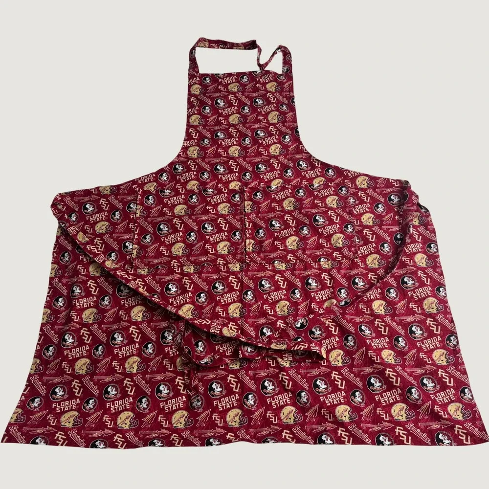 Florida State Seminoles FSU NCAA Garnet All Over Print Kitchen Tailgate Apron